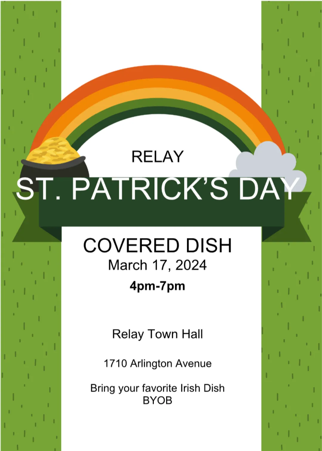 Covered dish flyer